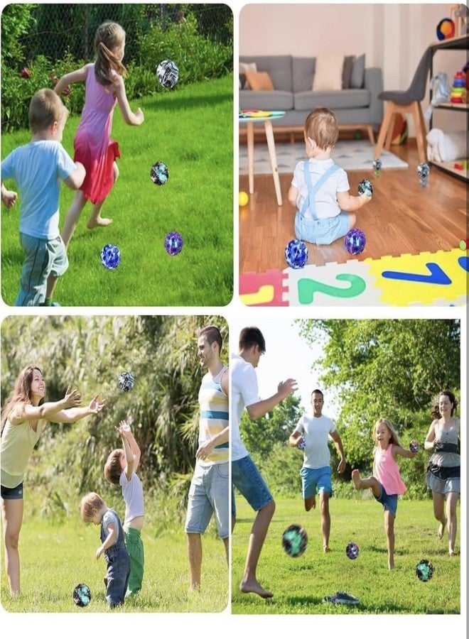 richtots Premium Moon Ball (Pack of 2) Space Balls High Bouncing Ball Pop Bouncing Space Ball Sports Training Ball Children's Sensory Ball Easy to cm Multicolour (Multicolour) - Image 4